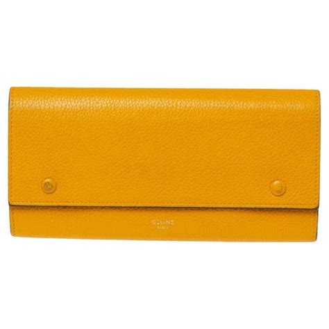 Celine Vintage Large Envelope Leather Continental Wallet